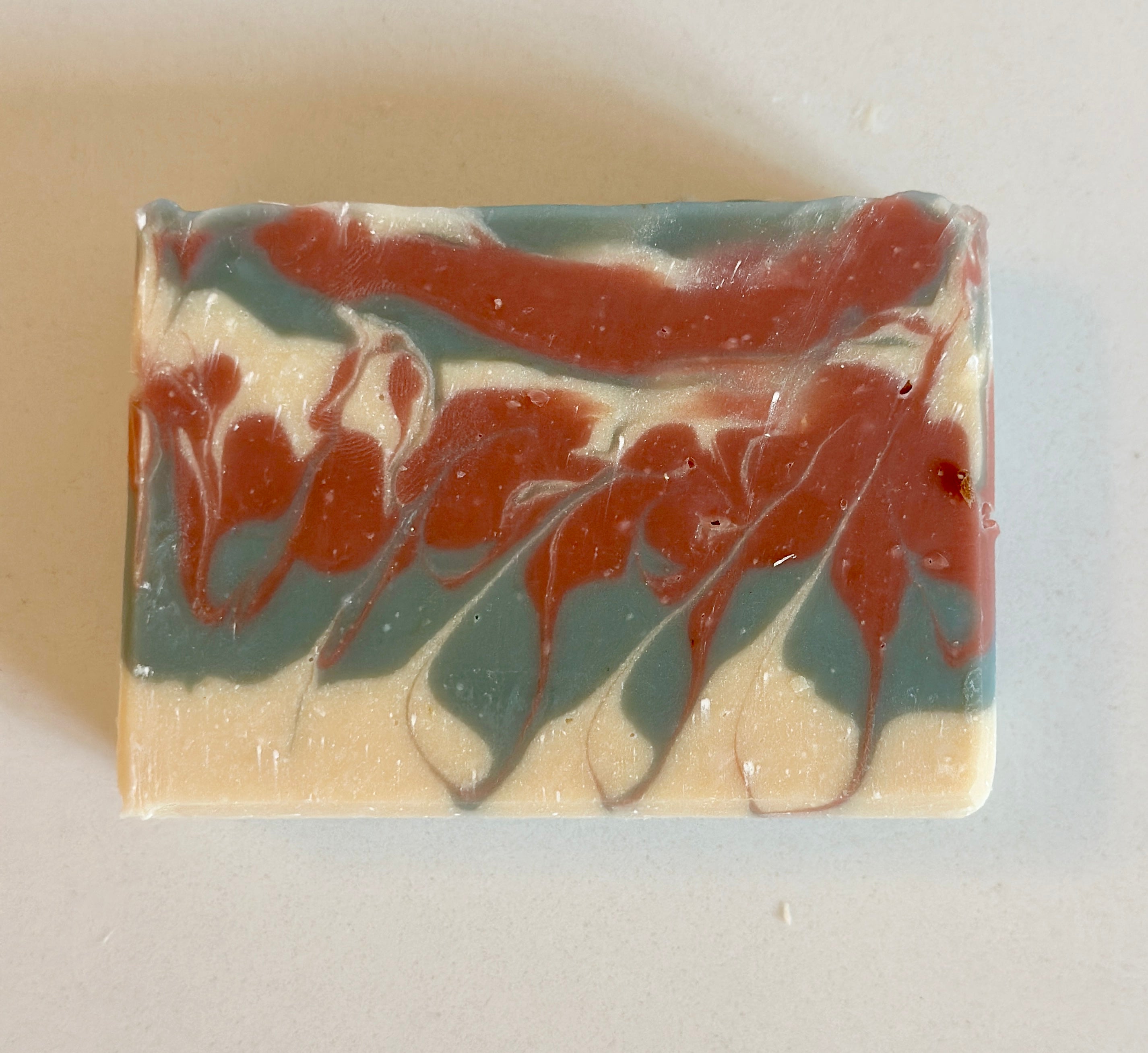 Red White Blue Eucalyptus Rosemary Goat Milk Soap Bar - Rosetta Creative Boutique